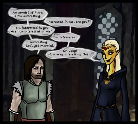 Skyrim Marriage, Elder Scrolls Funny, Skyrim Comic, Skyrim Funny, Elder Scrolls Games, Preparing For Marriage, Elder Scrolls Skyrim, Best Love Stories, Let's Get Married