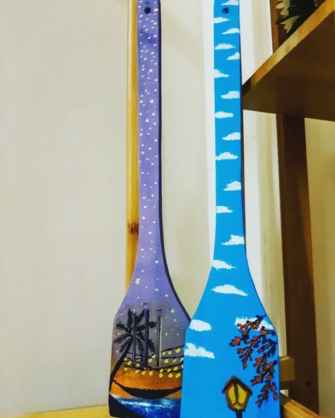 Cute acrylic painting on kitchen spatula for decorative purposes. Cute Acrylic Painting, Spatula Painting, Kitchen Spatula, Fun Craft, Indian Wedding Decorations, Clay Art, Painting Ideas, Fun Crafts, Indian Wedding