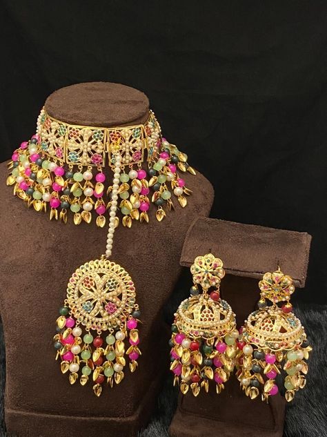 Jhanjhar Design, Punjabi Traditional Jewellery, Bridal Jewellery Design, Jewellery Indian, Traditional Jewellery, Indian Jewellery Design Earrings, Indian Jewellery Design, Punjabi Suit, Pakistani Bridal Dresses