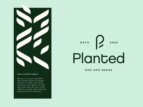 Planted | Branding by Wesley Marc Bancroft ᴡᴍʙᴄᴏ for WMB&Co. #branding #branddesigner #brandingdesign #branddesigners #brandinginspo #logobranding #brandspecialist #brandstrategist #brandstrategy #logodesigners #dribbble #packagedesign Natural Shapes Design, Gorilla Marketing Ideas, Grocery Store Graphic Design, Sustainability Logo Design Inspiration, Plant Graphic Design, Logo Sustainability, Agro Logo, Sustainability Logo, Eco Branding