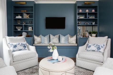 Living Room Design Ideas for Any Budget | HGTV Wonderland House Decor, Dusty Blue Room, Dusty Blue Living Room, Hgtv Living Room, Canada Apartment, Wonderland House, Parlor Decor, Living Room Design Styles, Chic Living Room Design