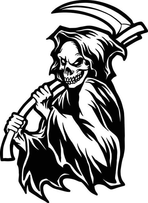 Grim Reaper Skull Drawing Silhouette Vector illustrations for your work Logo, mascot merchandise t-shirt, stickers and Label designs, poster, greeting cards advertising business company or brands. Grim Reaper Drawing, Drawing Silhouette, Reaper Drawing, Grim Reaper Skull, Work Logo, Advertising Business, Logo Mascot, Easy Cartoon Drawings, Skull Drawing