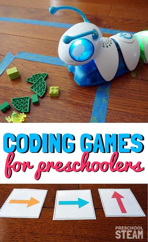 Build Your Own Motorized Love Bug: A Preschool Stem Activity Kindergarten Coding, Preschool Technology, Games For Preschoolers, Coding Games, Coding Lessons, Teaching Coding, Preschool Stem, Computational Thinking, Steam Projects