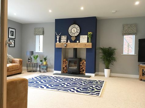 Sapphire Blue Dulux and Chic Shadow Blue Color Palette Living Room, Navy Living Rooms, Mass Appeal, Color Palette Living Room, Kitchen Blue, Blue Living Room Decor, Cosy Living, Lounge Ideas, Living Room Color Schemes