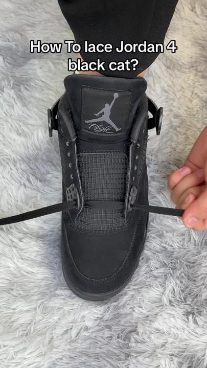 coco_kick.io on TikTok Black Cat Jordans Outfit, Retro 4 Outfit, Jordan 4 Black Cat Outfit, Jordan Retro 4 Outfits, Fits With Jordans, Jordan 4s Outfit, Nike Shoe Laces, Black Cat Outfit, Jordan Black Cat