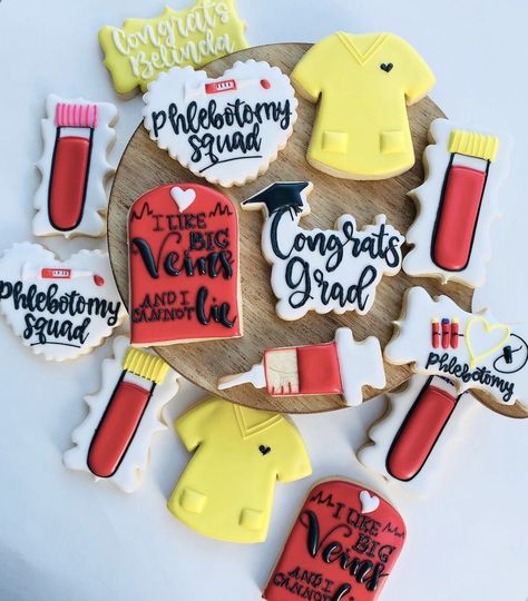 Phlebotomy Graduation Party Ideas, Phlebotomy Themed Party, Phlebotomist Graduation Party, Phlebotomist Cake Ideas, Phlebotomy Cookies, Phlebotomy Cakes Ideas, Phlebotomy Party Ideas, Phlebotomy Graduation Party, Phlebotomy Cake