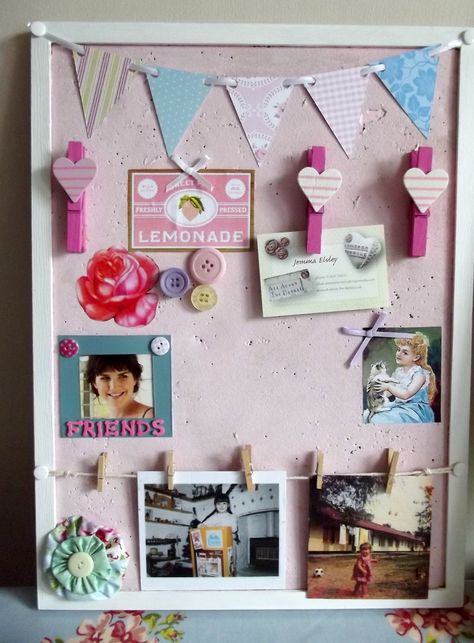 Funky pin-board idea by me at all about the detail.co.uk Crazy Sock Day, Diy Inspiration Board, Pinboard Ideas, Pin Board Ideas, Pencil And Eraser, Freehand Sketch, Photo Collage Diy, Bed Spring Crafts, Hb Pencil