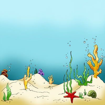 Orla Infantil, Ocean Clipart, Cricut Images, School Murals, Sea Floor, Ocean Floor, Background Drawing, Ocean Scenes, Landscape Background