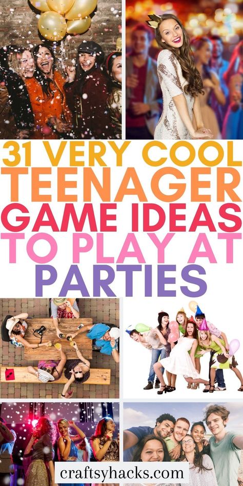 If your teens are wanting the best games for their party look no further than these cool games for teenage parties. These teenager party games are perfect for your kids to enjoy their party with their friends. Teenage Games Ideas, Sweet 16 Games Activities Fun, Teenage Party Activities, Backyard Party Ideas For Teens, Birthday Games Ideas For Teens, Things To Do At 13th Birthday Party, Activities For A Teenage Birthday Party, Teenage Party Game Ideas, Teenage Bday Party Ideas