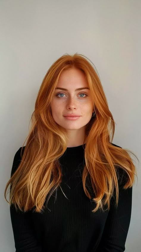 22 Fiery Strawberry Blonde Hairstyles To Ignite Your Style Red Hair Types Shades, Ginger Fall Hair Color, Straight Ginger Hair, Strawberry Blonde Hairstyles, Red Hair Layers, Hair Color For Warm Skin Tones, Book Couples, Strawberry Blonde Hair Color, Natural Red Hair