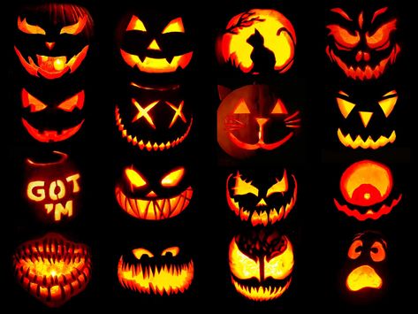 Pumping Carving Ideas Easy, Simple Scary Pumpkin Carving, Easy Scary Pumpkin Carving Ideas, Easy Pumpkin Carving Ideas For Kids, Scary Face Pumpkin Carving, Easy Scary Pumpkin Carving, Pumpkin Carving Ideas Simple, Pumpkin Carving Scary, Pumpkin Carving Ideas Scary