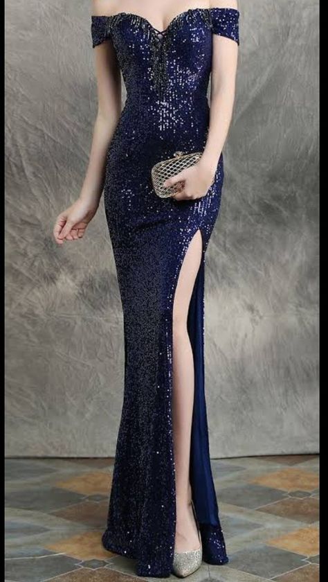 Midnight Blue Prom Dress Mermaid, Elegant Navy Blue Evening Dresses, Navy Blue Glitter Prom Dress, Midnight Blue Gown Evening Dresses, Midnight Blue Dress Long Evening Gowns, Midnight Blue Prom Dress Sparkle, Dark Blue Glitter Dress, Midnight Blue Prom Dress, Midnight Blue Prom Dresses