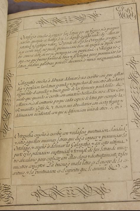 Special Collections and Archives at Mizzou — Last week I reblogged Juan de Yciar’s calligraphy... S Calligraphy, Calligraphy Borders, Royal Tutor, Teaching Handwriting, Written Letters, Vine Decoration, Witch Books, Handwritten Letters, Illuminated Manuscript