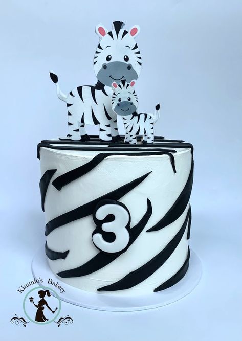 Zebra Cake Birthday, Zebra Birthday Party, Luke 4, Zebra Birthday, Jungle Cake, Zebra Cake, Baby Birthday Cakes, Boy Birthday Cake, Baby Birthday Party