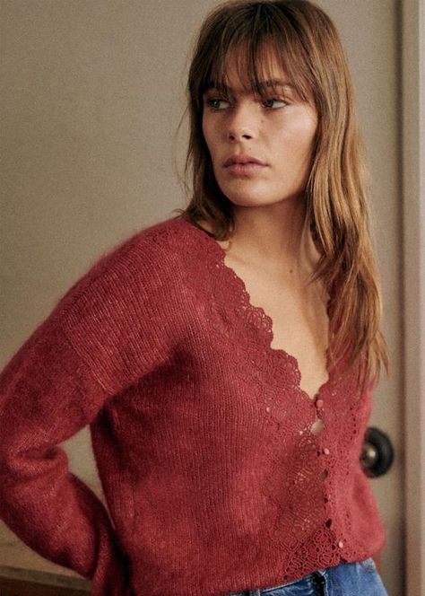 Astride Jumper - Rosewood - Kid mohair - Sézane Sezane Rosewood, Parisian Style, Nail Colors, Jumper, Style Inspiration, My Style, Clothes, Color