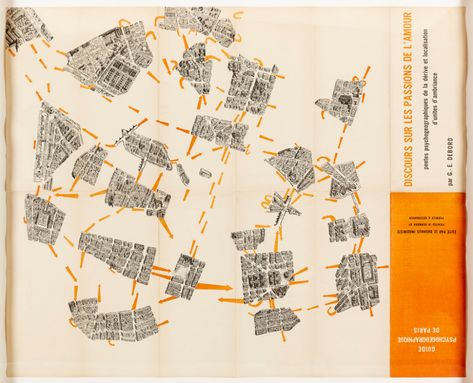 In search of an honest map – Drawing Matter Psychogeographic Mapping, Drawing Place, Guy Debord, Modern Poetry, Color Plan, Architectural Models, Aerial Photograph, Paris Map, Urban Fabric