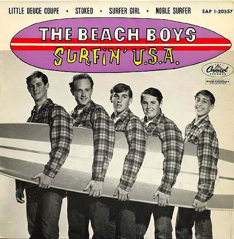 "Surfin' USA" by The Beach Boys Surf Music, Brian Wilson, 60s Music, Usa Beaches, Beach Boys, Best Love Songs, Capitol Records, The Beach Boys, Books For Boys