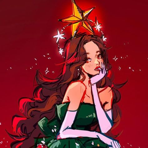 Christmas Ych Base, Christmas Outfit Drawings, Christmas Drawing References, Christmas Oc Art, Christmas Poses Drawing, Christmas Drawings Aesthetic, Christmas Character Art, Christmas Fanart, Sketch Christmas