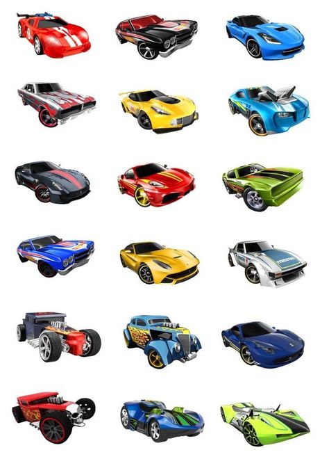 Topper Hot Wheels, Hot Wheels Cupcakes Toppers, Hot Wheel Printables, Hot Wheels Cupcakes, Car Centerpieces, Bolo Hot Wheels, Monster Jam Party, Hot Wheels Cake, Wheel Cake