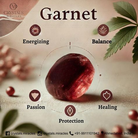 Unlock the Power of Garnet Raw Stone and experience its incredible benefits! 🌟✨ 1️⃣ Energy: Boost your vitality and stay energized throughout the day with Garnet. 2️⃣ Protection: Shield yourself from negative energies and stay grounded. 3️⃣ Passion: Ignite your inner fire and enhance your passion in all aspects of life. 4️⃣ Healing: Promote physical and emotional healing for overall well-being. 5️⃣ Balance: Achieve a harmonious balance between mind, body, and spirit. Add this beautiful ston... Raw Crystal Jewelry, Stay Grounded, Natural Health Tips, Mind Body And Spirit, Energy Boost, Garnet Necklace, Garnet Jewelry, Garnet Stone, Raw Stone