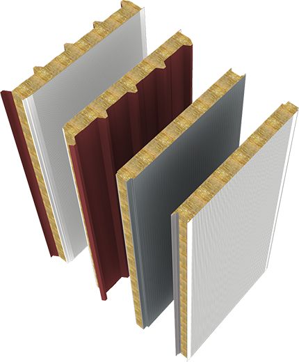 FTB - Sandwich panels with mineral wool insulation core | Products Mineral Wool Insulation, Wool Insulation, Insulation, Sandwiches, Wool