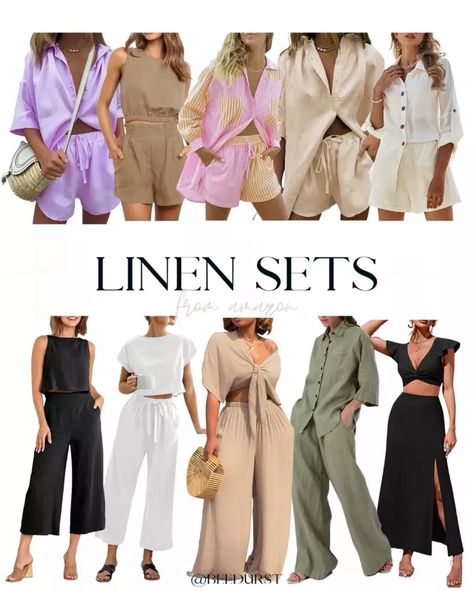 Summer Sets Two Pieces Linen, 2 Piece Linen Set Outfit, Two Piece Linen Set Women, Matching Linen Set Outfit, Womens Two Piece Outfits Matching Set, Linen Matching Set Outfit, Linen 2 Piece Outfit For Women, Linen Sets Outfit, Matching Set Outfit Two Pieces Summer