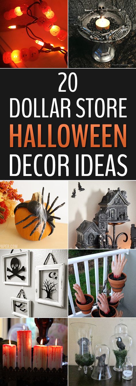 Diy Halloween Campsite Decorating Ideas, Halloween Decorations For The Office, Halloween Campsite Decorating Ideas, Diy Horror Decor, Budget Halloween Decorations, Halloween Camping Decorations, Creepy Halloween Decorations Diy, Dollar Store Halloween Diy, Store Halloween Decorations