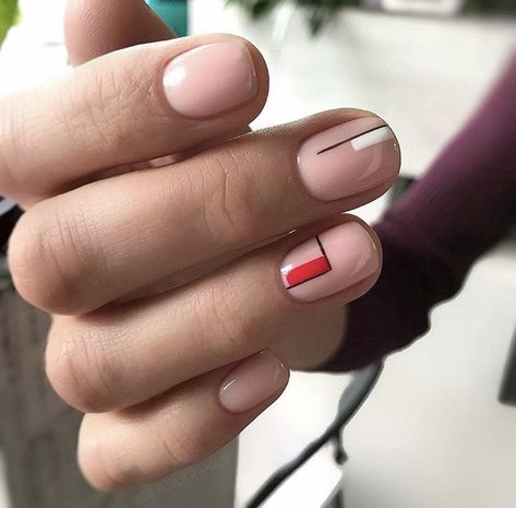 Minimal Nails Art, Minimalist Nail Art, Minimal Nails, Her Nails, Super Nails, Manicure Y Pedicure, Cute Nail Designs, Minimalist Nails, Perfect Nails