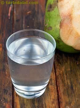 Coconut Water Glossary |Health Benefit + Recipes with Coconut Water | Tarladalal.com Coconut Water Recipes, Coconut Water Smoothie, Healthy Summer Drinks, Coconut Water Benefits, Natural Diuretic, Coconut Drinks, Air Kelapa, Water Benefits, Coconut Smoothie