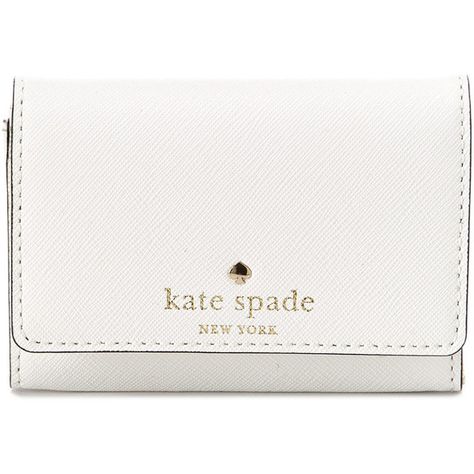 Kate Spade New York Darla Leather Wallet ($70) ❤ liked on Polyvore featuring bags, wallets, nocolor, genuine leather bag, studded leather bag, white leather bag, studded bag and real leather bags Dr Belongings, Studded Leather Bag, Wishlist Ideas, Fav Products, Xmas Wishlist, White Wallet, Bag Logo, Virtual Wardrobe, Real Leather Bags