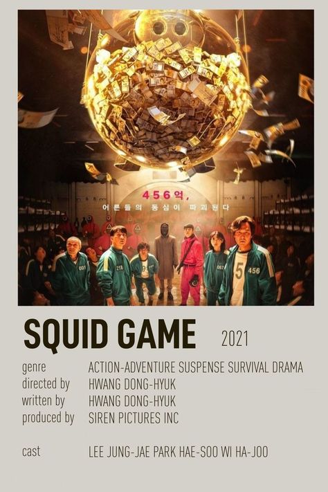 Squid Game Polaroid Poster, K Dramas Posters, K Drama Poster, W Kdrama, 2560x1440 Wallpaper, Korean Drama Series, Film Posters Minimalist, Drama Tv Shows, Drama Ideas