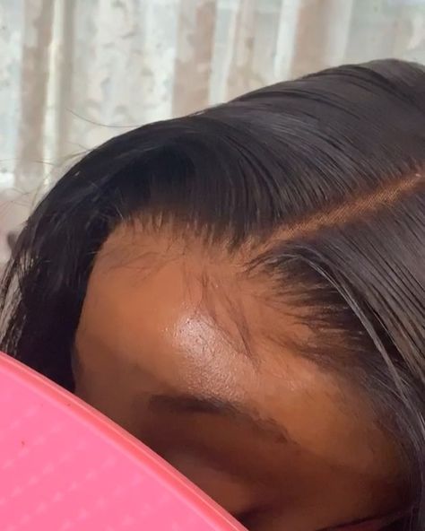 Closure Wig No Baby Hairs, Low Hairline Frontal, 6x6 Closure Wig Hairstyles, Soft Baby Hairs On Wig, No Baby Hair Wig Install, No Baby Hair Wig, Low Hairline, 6x6 Closure Wig, Braid Hair Dos