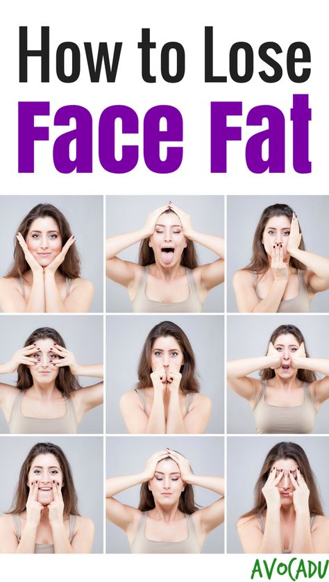 Looking to lose face fat? Science behind what causes it + how to lose weight in your face - http://avocadu.com/lose-face-fat/ Obličejové Masky, Natural Botox, Asana Yoga, Chin Exercises, Face Yoga Exercises, Facial Yoga, Slimmer Face, Face Exercises, Yoga Facial