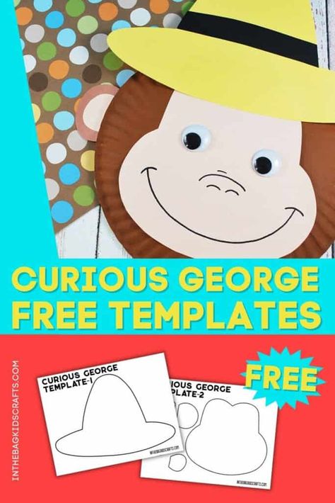 Curious Me Preschool Activities, Curious George First Day Of School Activities, Curious George Crafts Preschool, Curious George Preschool Activities, Curious George Classroom Theme, Curious George Activities, Bookstore Activities, Curious George Crafts, Kids Crafts Letters