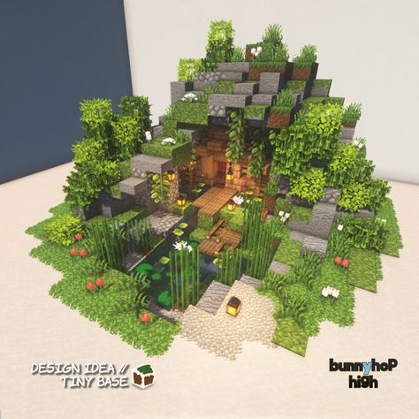 Minecraft Island Shape Ideas, Crop Ideas Minecraft, Minecraft Profession Houses, Minecraft Garden Ideas Design, Panda Enclosure Minecraft, Trees In Minecraft, Minecraft Trees Design, Minecraft Fantasy Village, Case Minecraft