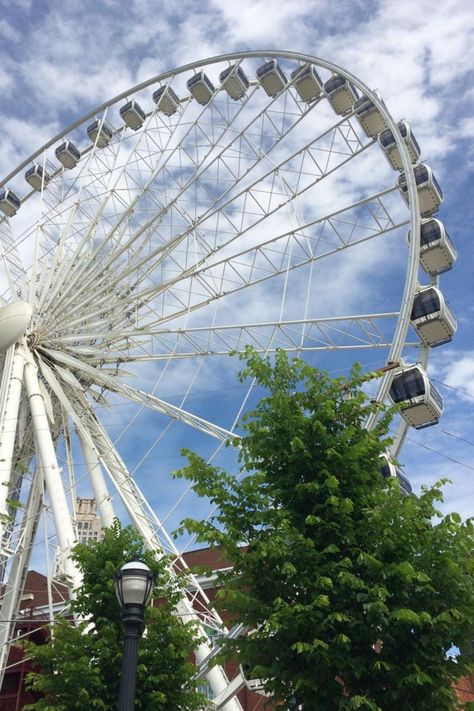 Skyview Atlanta offers a view that's hard to beat. 🎡Take a ride and experience the beauty of the city!🏙️ 📸: fernando.mtorres via IG Skyview Atlanta, Atlanta, Things To Do, Take That