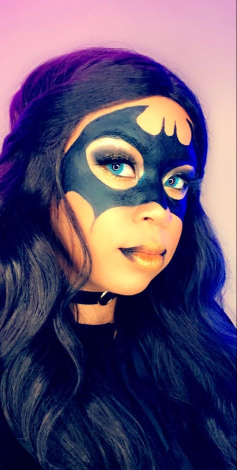 #batman #batgirl #dc #comic  #cosplay #makeup follow my Instagram @ bittybabee Batgirl Makeup, Batman Batgirl, Comic Cosplay, Dc Comic, Cosplay Makeup, Follow My Instagram, Batgirl, Follow Me On Instagram, Halloween Face