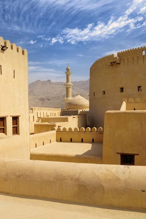 Nizwa roofs, Oman. : ArchitecturePorn Nizwa Oman, Travelling Asia, Fire Station, Architectural Inspiration, Asia Travel, Quality Images, Oman, High Quality Images, New England