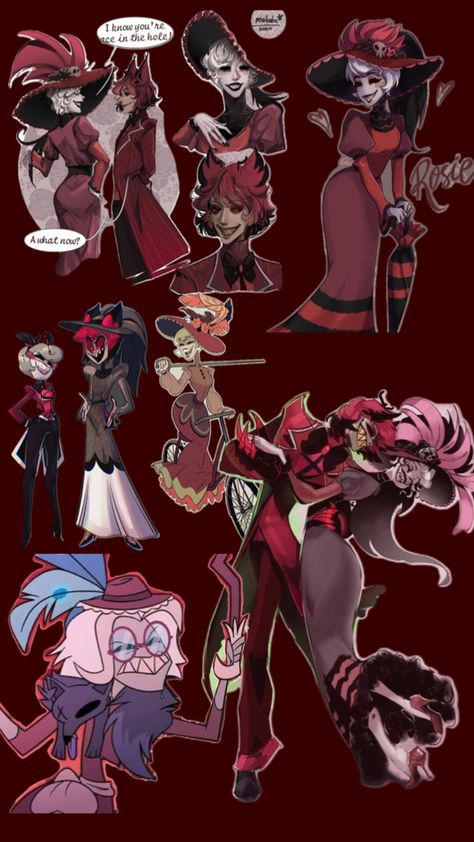 Alastor and Rosie :D (hazbin hotel) Rosie Alastor, Radiorose Hazbin Hotel, Rosie X Alastor, Rosie And Alastor Hazbin Hotel, Alastor X Rosie, Alastor And Rosie, Hazbin Hotel Rosie, Rosie Hazbin Hotel, Alastor Hazbin Hotel