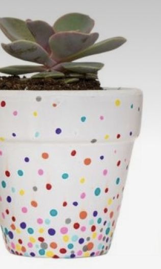 Clay Cafe, Painted Planter, Hand Painted Planter, Bird Stencil, Cement Flower Pots, Sharpie Crafts, Leaf Outline, Plant Pot Diy, Terra Cotta Pot Crafts