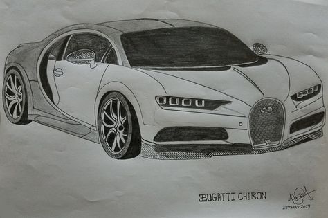 Bugatti Chiron, Sketch by MZA Bugatti Chiron Sketch, Bugatti Chiron Drawing, Bugatti Drawing, Bugatti Sketch, Easy Manga Drawings, Easy Manga, Cars Sketch, Beautiful Pencil Sketches, Marvel Collection