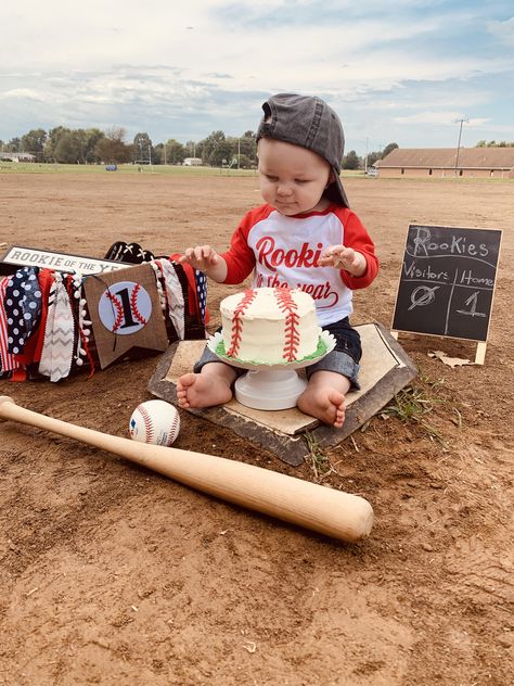 1st Birthday Baseball Theme Pictures, Baseball Smash Cake Photoshoot, 1st Birthday Baseball Theme Photo Shoot, Baseball Cake Smash Pictures, Baseball Birthday Photo Shoot, Baseball First Birthday Photo Shoot, Baseball 1 Year Birthday Party, First Birthday Baseball Theme Pictures, Rookie Year First Birthday Photoshoot