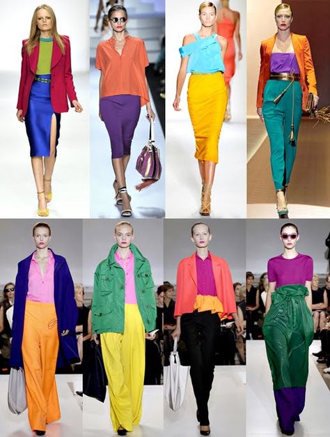 Bright Clothes, Colour Blocking Fashion, Pop Art Fashion, Colour Combinations Fashion, Color Blocking Outfits, Textil Design, Color Combinations For Clothes, Colour Blocking, Mode Vintage