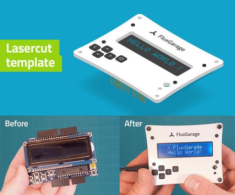 Frontplate for 16x2 LCD + Keypad Shield Arduino Shield, Cnc Software, Raspberry Pi Projects, Pi Projects, Arduino Projects, Product Development, Robot Design, Electronics Projects, Home Automation