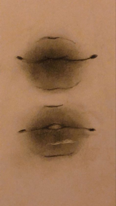 Both Eyes Sketch, Safeword Ideas, Drawing Ideas Lips, Lips Draw, Lip Drawings, Weird Drawing Ideas, Photo Draw, Draw Music, Sketch Beautiful