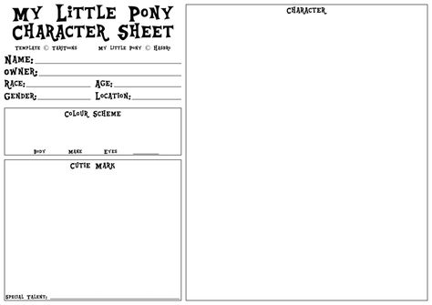 My+little+Pony+Character+Sheet+Template+V1.1+by+TariToons.deviantart.com+on+@deviantART Ref Sheet Template, Oc Drawing Prompts, My Little Pony Names, Mlp Drawing, Oc Template, Character Sheet Template, Drawing Bases, Character Reference Sheet, Blank Memes