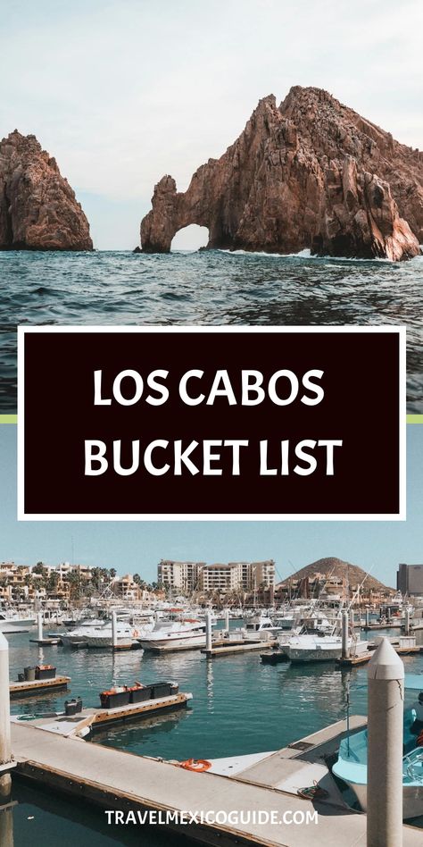 Discover the magic of Los Cabos! Whether you're planning a trip to this breathtaking destination or already considering it as part of your bucket list, our Cabo travel guide has got you covered. From the picturesque beaches of Cabo San Lucas to the charming town of San Jose del Cabo, explore all that Baja California Sur has to offer in Mexico. Learn how to plan a trip to Los Cabos with our expert travel tips and make the most out of your visit. San Jose Cabo Mexico, Things To Do In Cabo San Lucas, Cabo Vibes, Los Cabos Mexico Outfits, Cabo San Lucas Outfits, Ensenada Cruise, Cabo Restaurants, Cabo Travel, Los Cabos San Lucas