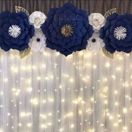 SS EventS on Instagram: "Perfect white and Navy Blue theme decor Specially for bridal shower and engagements.. Dm For Details... . . . #paperflowers #bridalshower #bridalshowerdecor #decor #decoration #diydecor #engagement #engagementprops" Navy Blue Bridal Shower Ideas, Bridal Shower Themes Blue Color Schemes, Dusty Blue And Navy Bridal Shower Ideas, Navy Bridal Shower Decor, Blue Bridal Shower Themes, Engagement Props, Navy Bridal Shower, Kitchen Bridal Shower, Bride Shower