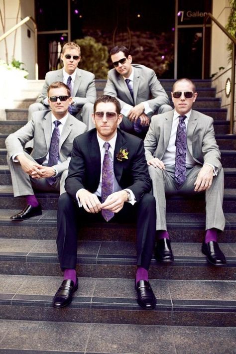 Purple Groomsmen, Groomsmen Outfit, Teal Wedding Colors, Purple Wedding Theme, Wedding Colors Purple, Wedding Groomsmen, Groomsmen Suits, Lavender Wedding, Groomsmen Attire