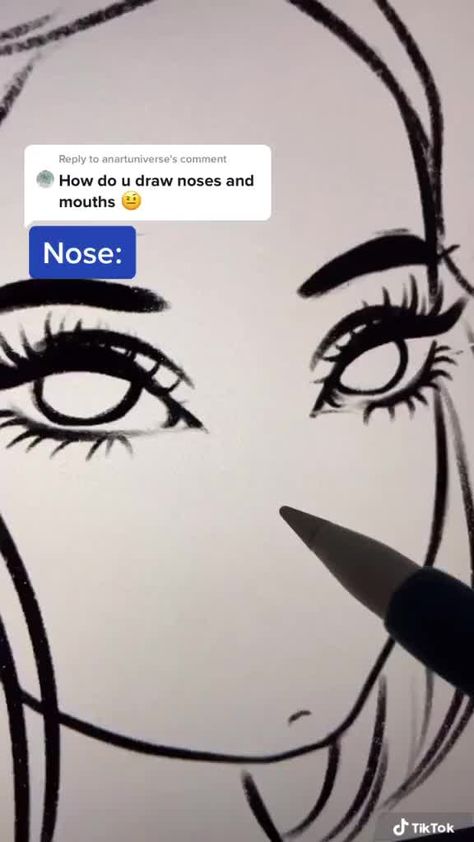 Nose and mouth tutorial:) #artistsoftiktok#procreate#digitalart#fyp #TikTokCooks Body Shape Drawing, Drawing Tutorial Face, Procreate Ipad Art, Nose Drawing, Manga Drawing Tutorials, Ipad Art, Digital Art Illustration, Anime Drawings Tutorials, Art Painting Acrylic